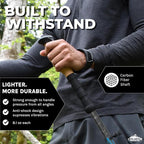 Cascade Mountain Tech Trekking Poles - Carbon Fiber Walking or Hiking Sticks with Quick Adjustable Locks