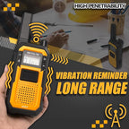 Retevis RB48 FRS Walkie Talkies Long Range, Rugged & IP67 Waterproof & Floating, Mil-Standards 810H Two Way Radio, Heavy-Duty, NOAA, Rechargeable, 20hr Battery, Emergency Radio(2 Pack)
