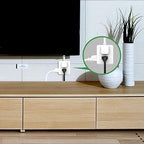 Outlet Extender, HICITY Multi Plug Outlet with 6 Electrical Outlets Adapter, 3-Prong Wall Outlet Tap for Cruise Ship Home Office Dorm, White (2 Pack)