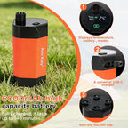 Ann Katy Portable Camping Shower Outdoor Camp Shower Pump,Upgrade Rechargeable Electric Shower Pump with Intelligent Digital Display Multiple Spray Modes for Camping, Hiking, Traveling,RV