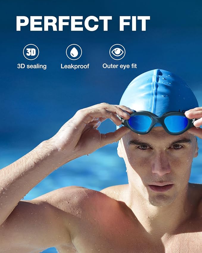 ZIONOR Swim Goggles, Upgraded G1 Polarized Swimming Goggles Anti-Fog for Adult Men Women