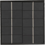 Alomejor Portable Solar Charger,efficient 1.2W 5V mini polycrystalline Solar Panel USB for Travelers Hikers Campers Emergency Outdoor use
