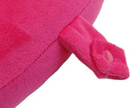 Wolf Essentials Kids Travel Neck Pillow - Cozy Soft Microfiber, Compact Design for Airplane, Car Seat, or Toddler Travel Support – Pink