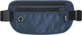Slim RFID Blocking Money Belt for Travel - Anti-Theft Hidden Passport Holder Waist Wallet with Secure Pouch for Cash, Credit Cards & Phone Safe (Navy Blue)
