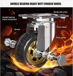 Heavy Duty Foldable Push Cart Dolly with 360° Swivel Wheels - Versatile Platform Truck for Luggage, Home, Office, and Car Use
