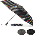totes Portable Umbrella for Travel – Compact for Car, Backpack and Purse – Windproof, Strong, UV Sun Protection, Water-Repellant, Foldable On-the-Go Umbrella with Auto Open/Close
