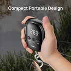 Meilen Luggage Weight Scale, 110LB/50KG Digital Fishing Scale with Portable Hanging, Suitcase Baggage Scale with Hook, Type-C Charging, LED Screen, Black (1)