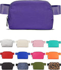 YOSHUYUKI Cross Body Fanny Packs for Women Men Fashion Waist Bag Pouch Nylon Small Travel Crossbody Bags Mini Purse Everywhere Belt Bag Bum Bag with Adjustable Strap for Workout Running Hiking Violet