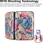 Credit Card Holder Small RFID Blocking Wallet Business Metal Slim Mini Aluminum Hard Case for Women Men
