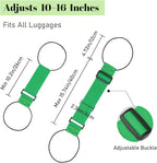 Multi Use Strong Adjustable Luggage Connector Straps for Suitcases,4 Pack Flexible Luggage Accessories Elastic Fastening Bag Strap (Colorful)