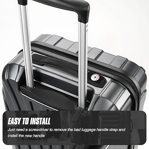 Replacement Luggage Weightable Handle, Rubber Handheld Weight Scale, Luggage Handle Suitcase Strap with Graduated Mechanical Scale