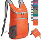 G4Free Lightweight Packable Hiking Backpack for Men Women Small Hiking Daypacks Foldable Shoulder Pack Casual Outdoor Bag 11L