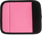 Neoprene Luggage Handle Wraps for Traveling Bright Color Luggage Tags|Handle Wraps|Handle Covers (Light Pink)
