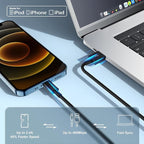 10ft iPhone Charger, [Apple Certified] Long Apple Charging Cord,10 Feet Original Lightning to USB Cable,10 Foot iPhone Charging Cable for iPhone 14 Pro Max/14/13 Pro/12 Mini/11/XS/XR/8/7/6S/5/SE,iPad