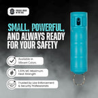 Police Magnum Personal Safety Alarm & Pepper Spray Combo Self Defense Pack for Women- Loud 135db Siren with Light & Max Strength Flip Top Pepper Spray Protection