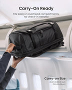 tomtoc Travel Backpack 40L, TSA Friendly Flight Approved Carry-on Luggage Hand Water-resistant Lightweight Business Rucksack, Durable Large Weekender Bag Daypack Fits 17.3 Inch Laptop