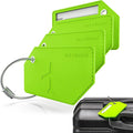 Untethered 4-Pack Luggage Tag Set | Durable Luggage Tags for Suitcases & Travel Bags | Bag Tag & Name ID Identifiers | Suitcase Tags for Easy Luggage Identification
