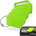 Untethered 4-Pack Luggage Tag Set | Durable Luggage Tags for Suitcases & Travel Bags | Bag Tag & Name ID Identifiers | Suitcase Tags for Easy Luggage Identification