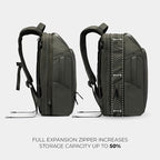 NOMATIC 20L Travel Pack - Mens Travel Backpack - Expandable to 30L - Water Resistant Daypack - TSA-Ready - Lightweight Business Traveling Backpack for Men - 16" Laptop Compartment