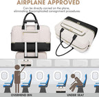 Travel Duffle Bag Weekender for Women - Carry-On Overnight Personal Item Bags with Shoe Compartment & Wet Pocket Large Weekend Tote with Toiletry Bag Hospital Bags for Labor and Delivery