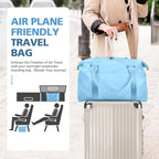 Travel Duffle, Waterproof Weekender Carry On Tote for Women, Travel Essentials Sport Gym for Men, Hospital Bag for Labor and Delivery, Overnight Luggage With Trolley Sleeve