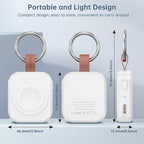 for Samsung Galaxy Watch Charger,1200mAh Portable Charger for Samsung Galaxy Watch 8/8 Classic/7/Ultra/6/6 Classic/5/5 Pro/4/3,Active 2/1 (White)