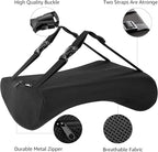 Amazon Basics Comfortable Seat Cushion & Lumbar Support for Office Chairs, Gel Enhanced Memory Foam, Non-Slip, Cooling, Portable, Pack of 2, Rectangular, Black
