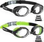 Seago 2 Pack Swimming Goggles Anti-fog Anti-UV Silicone Swim Goggles Adult Women Men
