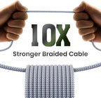 [Apple MFi Certified] iPhone Charger Fast Charging 3-Pack 3FT Lightning Cable Nylon Braided iPhone Charger Cord Compatible with iPhone 14 13 12 11 Pro Max XR XS X 8 7 6 Plus SE iPad and More 3FT