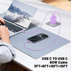 QZIIW Super Fast Samsung Charger Type C,45W Dual Port USB C Fast Charger Block [2-Pack] & Extra Long 60W 3/6/6/10FT USB C Cable - PD Quick Charging 3.0 for Samsung Galaxy S25 Ultra/S24+/S23 iPhone 16