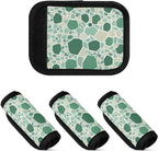 2 PC Luggage Handle Wrap Luggage Handle Covers Tags for Suitcase Bags Travel Luggage Handle Identifier Gripper Monochromatic Terrazzo Green