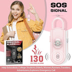 Personal Safety Alarm for Women, 130dB Loud Siren with SOS Strobe Light, Flashlight, 1000ft Audible Help Kids, Elderly Emergency Call, Self Defense Keychain for College Essentials