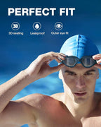 ZIONOR Swim Goggles, Upgraded G1 Polarized Swimming Goggles Anti-Fog for Adult Men Women