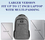 MATEIN 17 Inch Laptop Backpack, TSA Large Backpack for Travel and Business, Water Resistant Big Flight Approved Weekender Carry-On Backpack with Luggage Sleeve for Women and Men