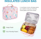 mommore Kids Backpack for Boys Girls 4-8 Kindergarten Elementary School Backpack with Lunch Box - 15” H Fit Folder