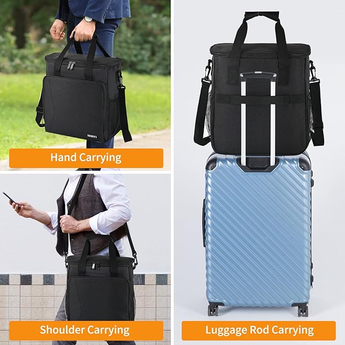 LEFOR·Z Travel Coffee Maker Carrying Bag Compatible with Keurig K-Mini or K-Mini Plus, Single Serve Coffee Maker Portable Storage Bag with Shoulder Strap(Patented Design)