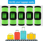 Cosmos 5 Pcs Neoprene Luggage Handle Wrap Soft Grip Handle Cover Luggage Identifier with Hollow Design for Push-Button Handle Trolley Handle and Travel Suitcase Trolley Case