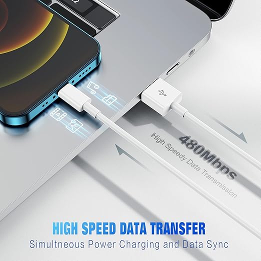 iPhone Charger Fast Charging[Apple MFi Certified] 5pack 3/3/6/6/10FT Long Lightning Cable High Speed Data Sync Cord Compatible with 14/13/12/11 Pro Max/XS MAX/XR/XS/X/8/7/Plus/6S/6/SE/5S&More