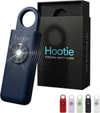 HOOTIE Personal Safety Alarm Keychain, 130dB Personal Alarm for Women Men and Kids, Pull Pin Emergency Panic Alarm with Strobe Light, Portable Self Defence Alarm for Campus Travel and Running - Navy