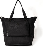 Baggallini Carryall Expandable Lightweight Travel Tote 22" Packable Folding Compact Nylon Washable Weekender w/Luggage Sleeve