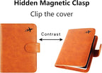 Passport Holder Cover Wallet RFID Blocking Leather Card Case Travel Accessories for Women Men (#Claybank)