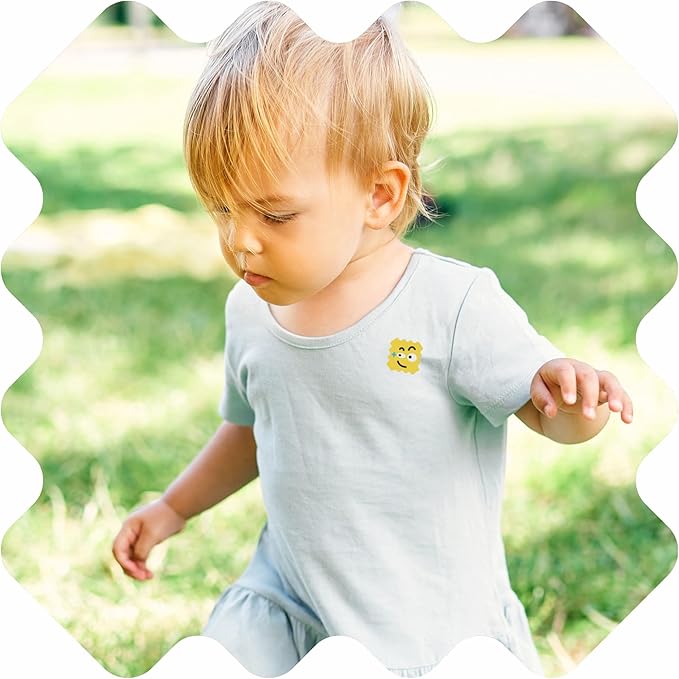 NATPAT BuzzPatch Mosquito Patch Stickers for Kids - All Natural, Plant Based Ingredients, Non-Toxic, DEET Free, Citronella Insect Patches, for Toddlers, Babies, Children (2 Pack, 96 Units)