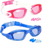 EWPJDK Swim Goggles - 2 Pack Swimming Goggles Anti Fog No Leaking For Adult Women Men