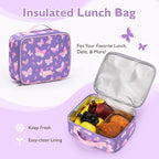 mommore Kids Backpack for Boys Girls 4-8 Kindergarten Elementary School Backpack with Lunch Box - 15” H Fit Folder