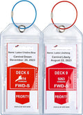 Carnival, Princess, NCL & MSC Cruise Ship Essentials - Clear Luggage Tag Holders & Must Haves for Cruise Lovers, Waterproof & Reusable