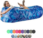 WEKAPO Inflatable Couch Air Lounger Chair - Camping & Beach Accessories, Portable Blow up Sofa for Hiking, Lawn, Indoor/Outdoor Movies & Music Festivals. Lightweight and Easy to Set Up Air Hammock