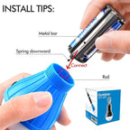 FLY2SKY Tent Lamp Portable LED Tent Lights Blue 4 Packs Hook Hurricane Emergency Lights LED Camping Lights Bulb Camping Tent Lanterns Camping Equipment for Camping Hiking Backpacking Fishing Outage