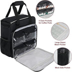 LEFOR·Z Coffee Maker Travel Bag Compatible with Keurig K-Mini,Single Serve Coffee Brewer Carrying Case Compatible for K-Mini Plus with Multiple Pockets for K-Cup Pods(Bag Only)