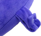 Wolf Essentials Kids Travel Neck Pillow - Cozy Soft Microfiber, Compact Design for Airplane, Car Seat, or Toddler Travel Support – Purple