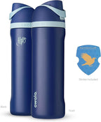 Owala Harry Potter FreeSip Insulated Stainless Steel Water Bottle with Straw, BPA-Free Sports Water Bottle, Great for Travel, 24 Oz, Ravenclaw